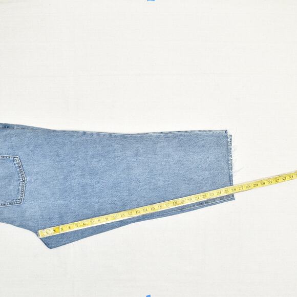 NEW Old Navy Women's Slouchy Straight Jeans High Rise Cotton Blend Blue Size 20 - Picture 5 of 8